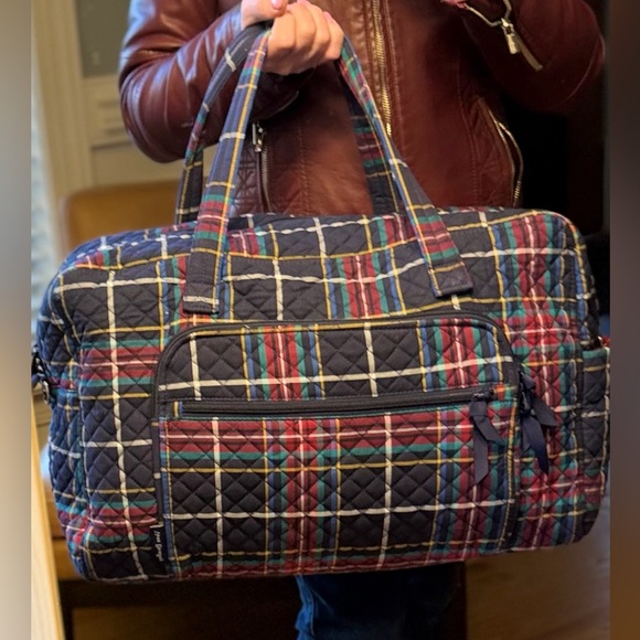 Vera Bradley Handbags - Vera Bradley RETIRED Tartan Plaid Weekender Travel Bag